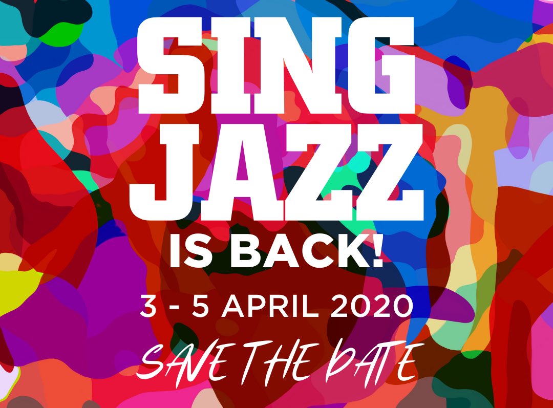 ‼️WE’RE BACK ‼️

#SingJazz2020 will return on 3,4,5 April! Save the date and get ready for 3 nights of amazing music; A true celebration of musical diversity. Keep your eyes and ears peeled for more updates coming soon 😉