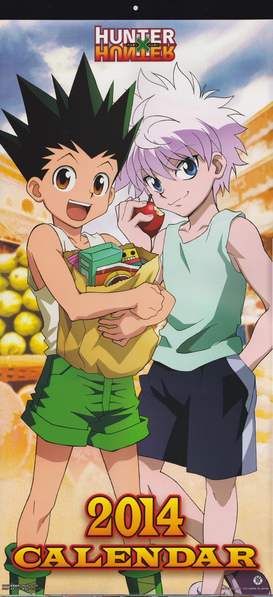 Found these Hunter x Hunter Official Art Calendars for 2014 ahh I