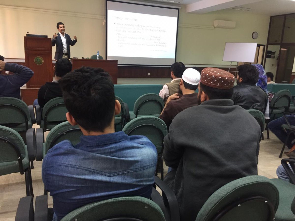 IccbsI's tweet photo. Session on "Pakistan’s Entrepreneurial Ecosystem: Prospects &amp; Challenges"

Date: January 28, 2020

We are very thankful to our speaker Dr. Mir Dost (Assistant Professor of Entrepreneurship and Innovation Management at LUAWMS

#ICCBS #TechnologyPark #MentoringSession https://t.co/PJsVlnDvpZ