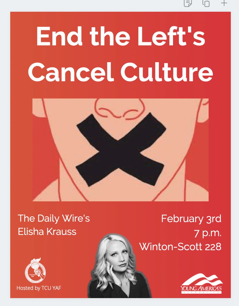 tcuyaf's tweet photo. Are you scared of being smeared like the Covington High School students and Nicholas Sandmann?
Are you scared for the future of comedians that violate the left's rules, like Kevin Hart and Louis C.K.? Join us as Elisha Krauss eviscerates and exposes the Left's Cancel Culture. https://t.co/ytQZ954e29