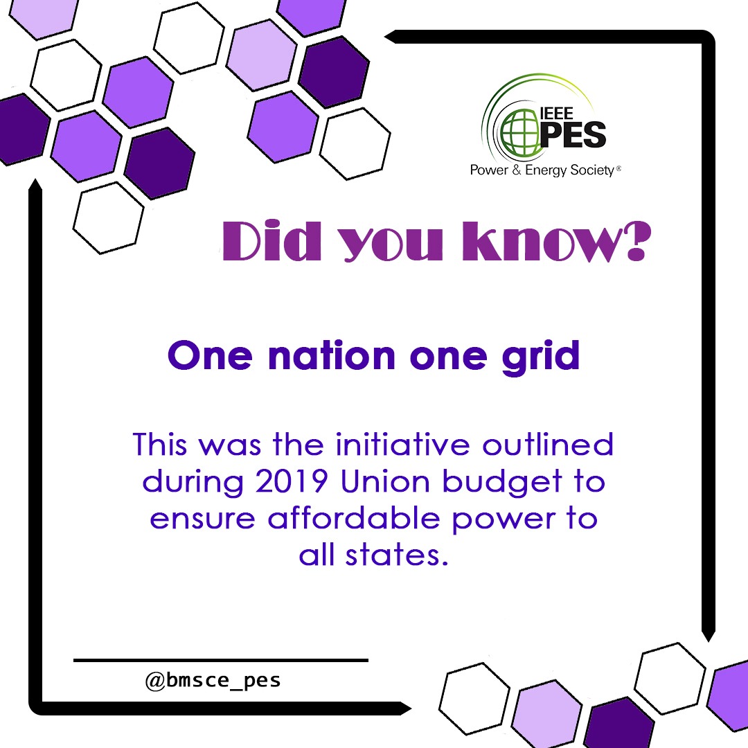 bmsce_pes's tweet image. #power #energy #oneNationOneGrid #IEEE #affordable #fact #facts #fun #FunFacts #budget #unionBudget