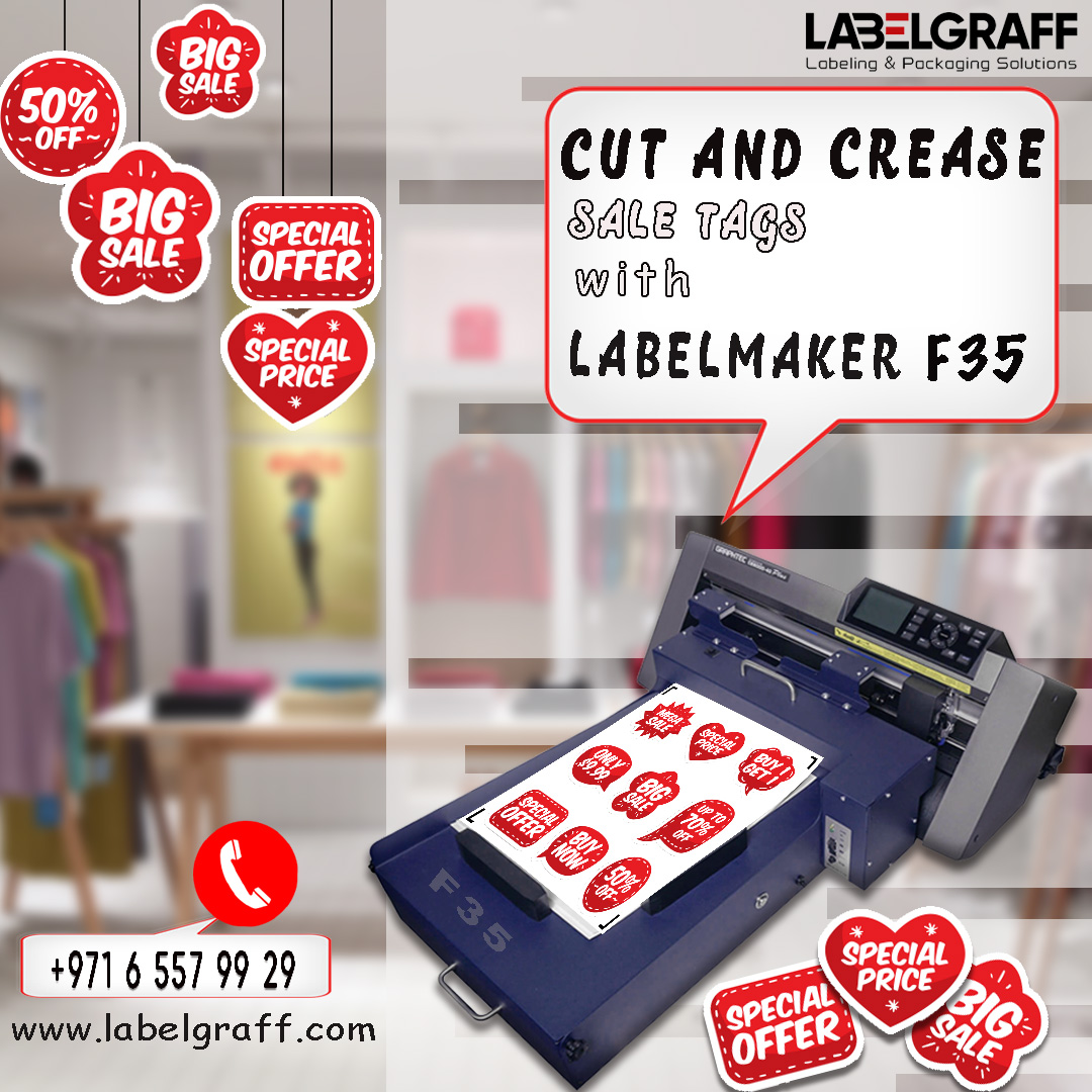 labelgraffme's tweet photo. #Cutandcrease #saletags with #LabelmakerF35.
Equipped with automatic sheet feeding and cutting system
Make #labels #businesscards #shapedbusinesscards #smallboxes and more..
Visit https://t.co/SyLHFkxyMz Call +971 6 557 99 29 https://t.co/3bsPODcFBt