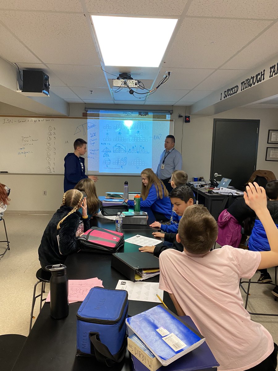 It’s Math Success Wednesday! Thanks to <a href="/SParvankin/">Shannon Parvankin</a> EVERYONE is teaching and learning math. 🤓 #LevelUp #mathgoals <a href="/WOMSwolverines/">West Orient Middle School</a> <a href="/greshamschools/">Gresham-Barlow SD</a>