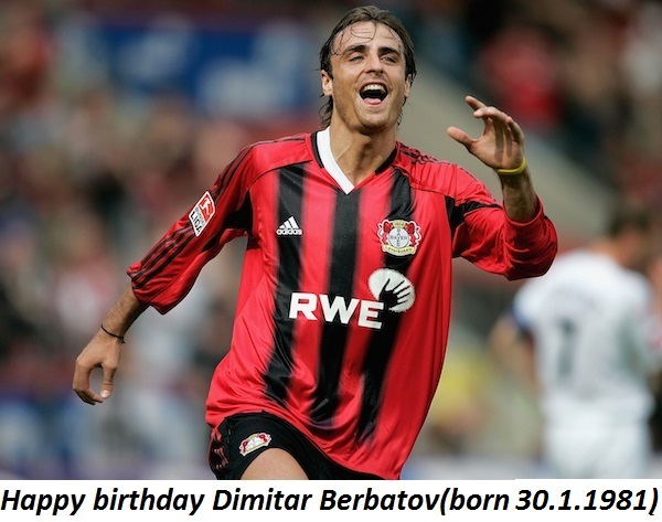 Happy birthday Dimitar Berbatov(born 30.1.1981)    