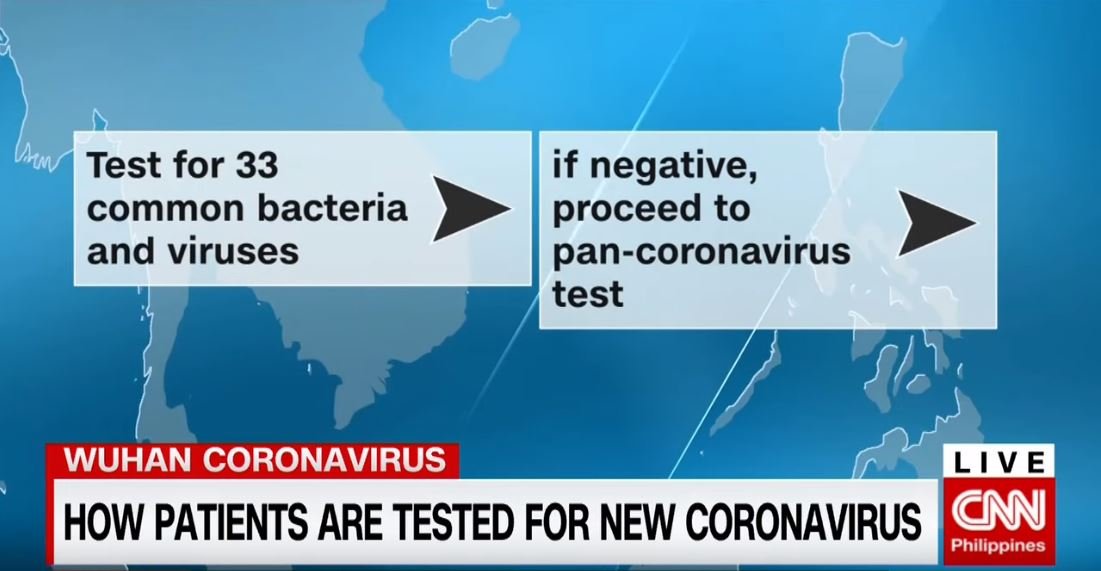 vansalzburg's tweet image. Philippines' process on how patients are being tested for 2019-nCoV

- Blood samples and throat swabs are being collected
- They'll be tested for 33 common bacteria and viruses that cause the patients respiratory illnesses

#coronavirusPH #cnnph