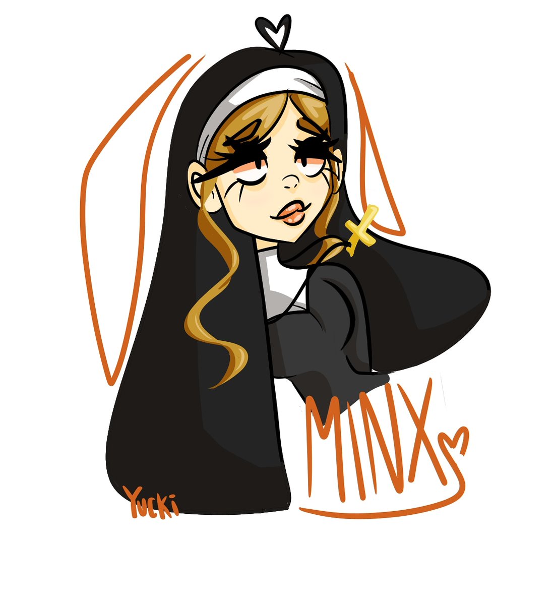 @JustaMinx @jschlatt I drew Minx while she was competing for your heart #Sc...