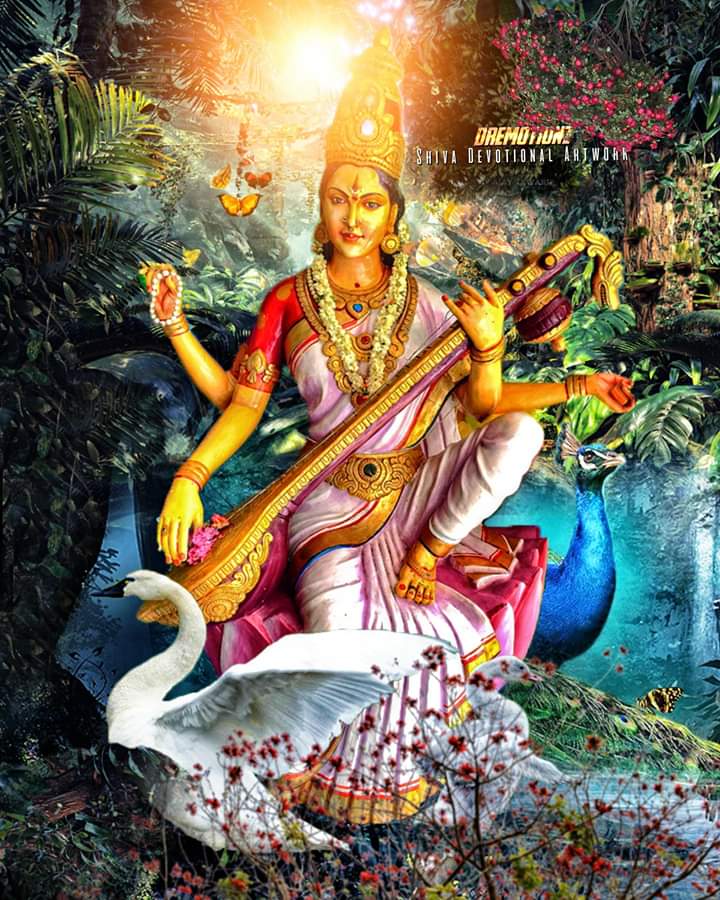 ArtworkShiva's tweet photo. बसंत पंचमी #BasantPanchami #BasantPanchami2020 #BasantPanchmi #SaraswatiPuja Happy Basant Panchamy everyone. May goddess Saraswati bless us with knowledge, compassion and confidence. #vasantpanchmi #VasantPanchami2020 #Saraswati #shivadevotionalartwork https://t.co/bktglrAb2T