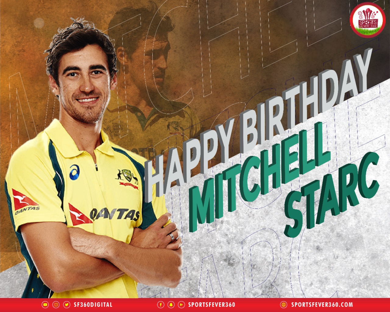 Happy birthday to the aussie speedstar Mitchell Starc  