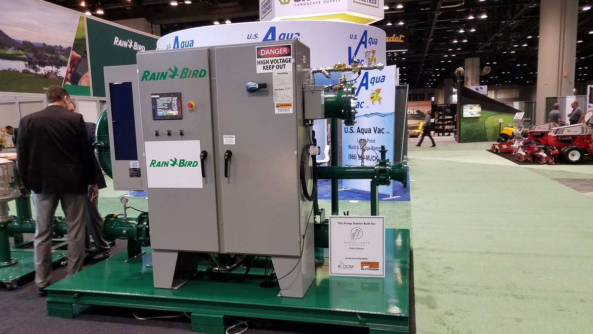 SeigleBill's tweet photo. This beautiful Rain Bird pump on display at 2020 GIS is going to Heron Lakes CC in Mobile Alabama. See you Saturday morning at your new home sweetheart. #FISOUTDOOR #rainbirdgolf #RBPUMP https://t.co/Oj6D7ha7fa