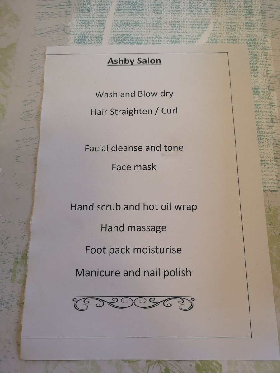 Ashby OT Team (@ulhtot) on Twitter photo Pamper group held on the ward this morning, offering patients a selection of treatment options. Purpose of group to improve social interaction, communication, mental well-being, rapport and confidence building. Pamper group held on the ward this morning, offering patients a selection of treatment options. Purpose of group to improve social interaction, communication, mental well-being, rapport and confidence building.