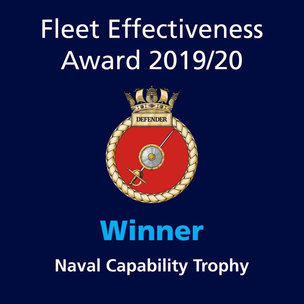 HMSDefender's tweet photo. And the winner goes to... @HMSDefender as well as runner up in the Destroyer and Above Water Warfare categories @RoyalNavy #GlobalNavy #CrackOnDefender #GoodManners #DoYourJob #WatchEachOthersBack https://t.co/LEH5hKhzRi