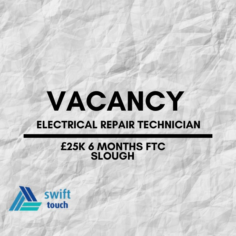 We are looking for X14 Electrical Repair Technicians to join our very well known client based in Slough. Must have experience in bench work, component level troubleshooting/repair/ Soldering and other build techniques.
cv-library.co.uk/job/211610926/…
 #electricalengineer #repairengineer