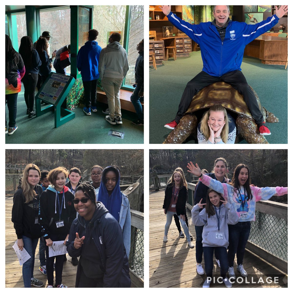 JolliffMiddle's tweet photo. Our 7th grade teachers planned & executed an EPIC trip to the @VLMuseum! Jags were highly engaged & represented the JAM well! The pics say it all! #onewayjagway #JAMpumpedup #engagedcps https://t.co/TjLM8Jsvpi