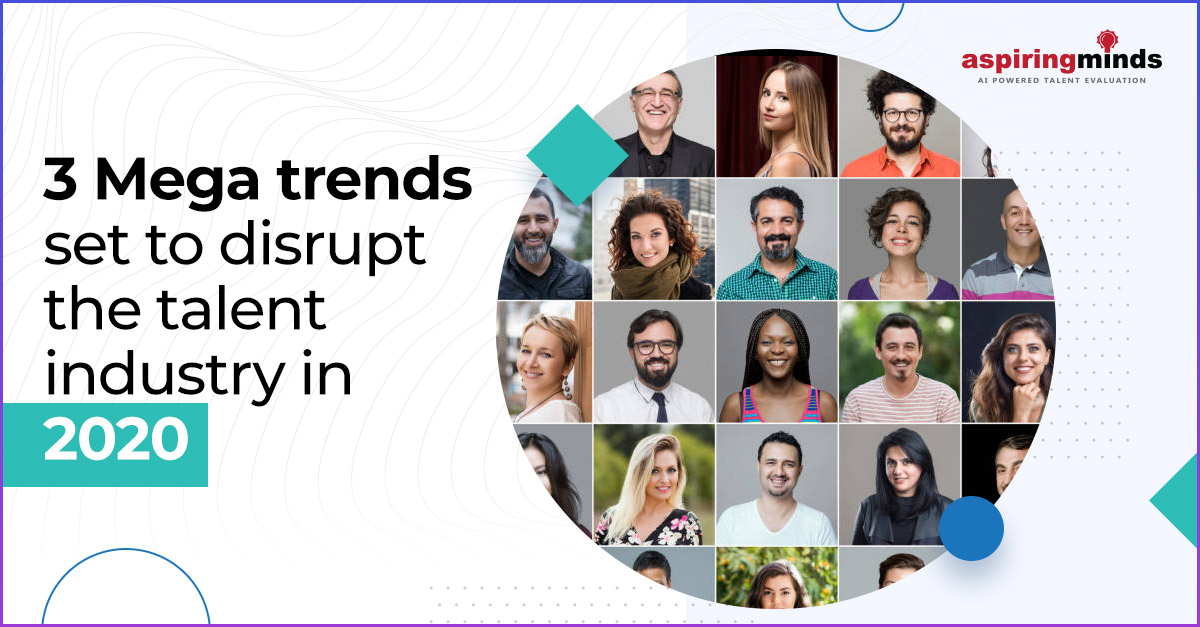 The #recruitment industry has transformed a lot from what it was two decades ago. Read more to know the top 3 megatrends that could undeniably disrupt the talent market of tomorrow. Link: bit.ly/38QyA7t #aspiringminds #AIinrecruitment #talentevaluation #talentassessments
