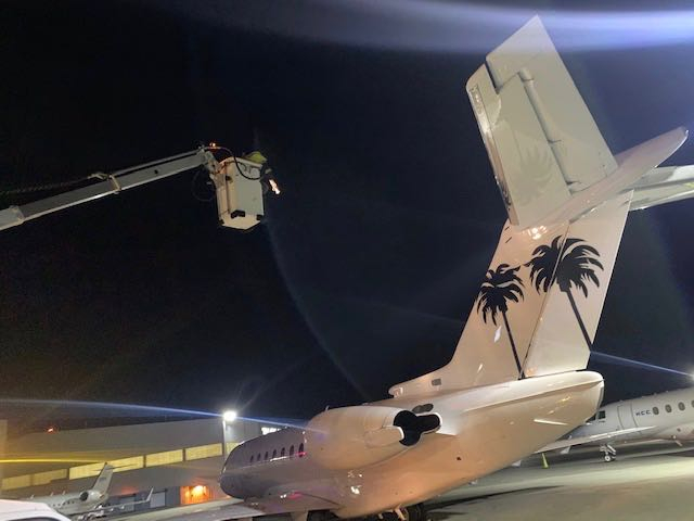 Even Palm Trees need a little deicing. Winter operations won't slow you down we are fully prepared to get you on your way. 
#republicjetcenter #kfrg #NYFBO #farmingdale #winterops #winterinNYC