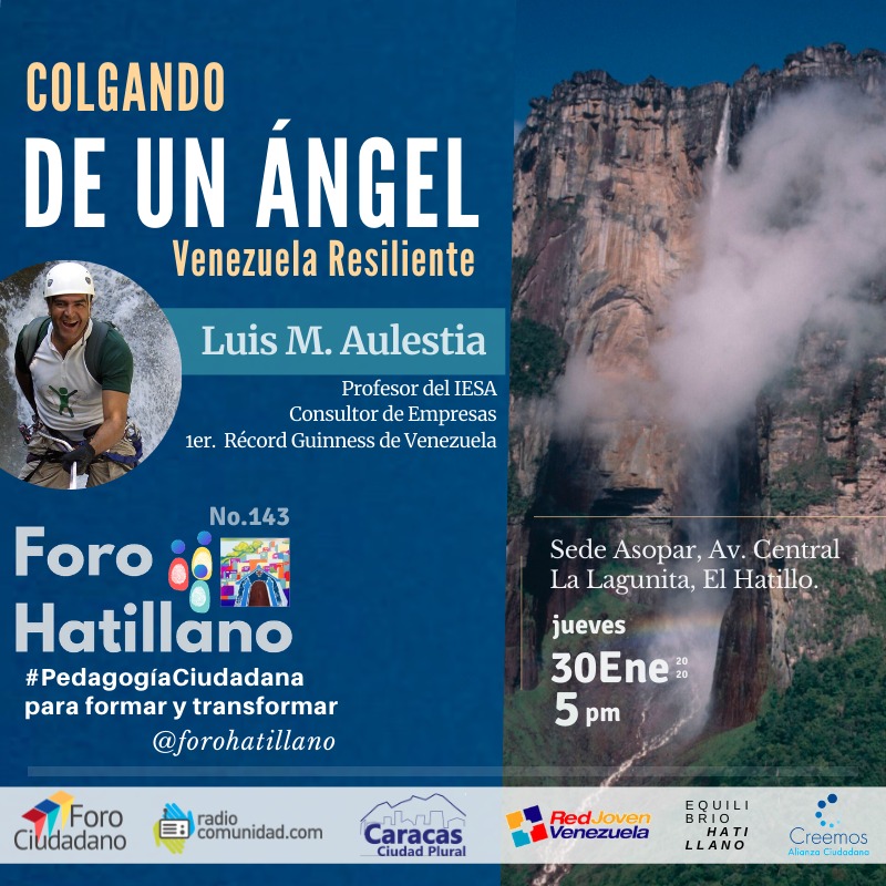 CaracasPlural's tweet photo. #AHORA comenzará el @forohatillano #143 con el Prof. @AulestiaLuis. ¡Asiste!
Invitan: @Radio_Comunidad
@RedJovenVzla
@EQUILIBRIOHATI2
@forociudadano7
@CreemosAlianzaC
Hora: 5:00PM
Fecha: #30Ene
Lugar: #Asopar #ElHatillo
#FelizJueves https://t.co/L7gZpv0iTt