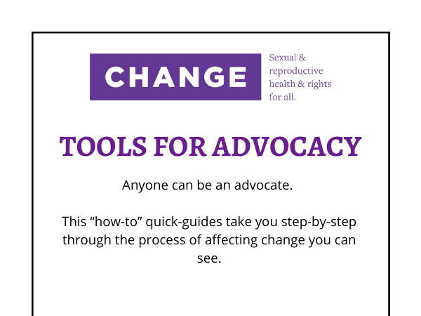 StrongAdvocacy's tweet photo. TOOLS FOR ADVOCACY
Anyone can be an advocate. These downloadable “how-to” quick-guides  by @genderhealth take you step-by-step through the process of affecting change you can see:
https://t.co/xjhknX0A2S
#StrongAdvocacy #SRHRAdvocacy https://t.co/jQM8R14S6m