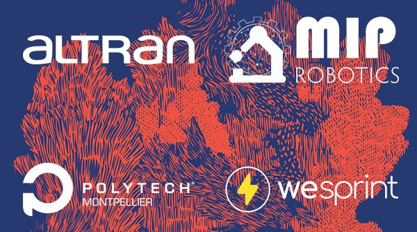 Partenaires du 34BIS : Altran, MIP Robotics, Polytech Montpellier et WeSprint