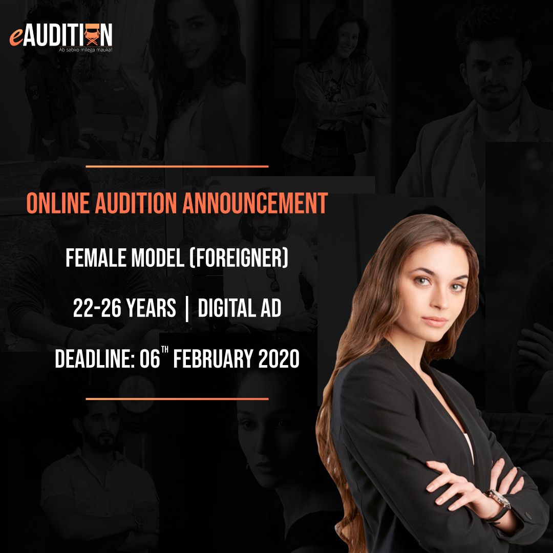 LimeliteClubApp's tweet photo. eAudition is looking for a foreign model for a Digital Ad!
Think you're the one? Download the eAudition App and submit your audition today for free! Link in bio.
.
.
.
#eAudition #OnlineAuditions #casting #auditions #eAuditionApp #bollywood #films #auditionalert #auditionindia https://t.co/Fbs6Xgytmo