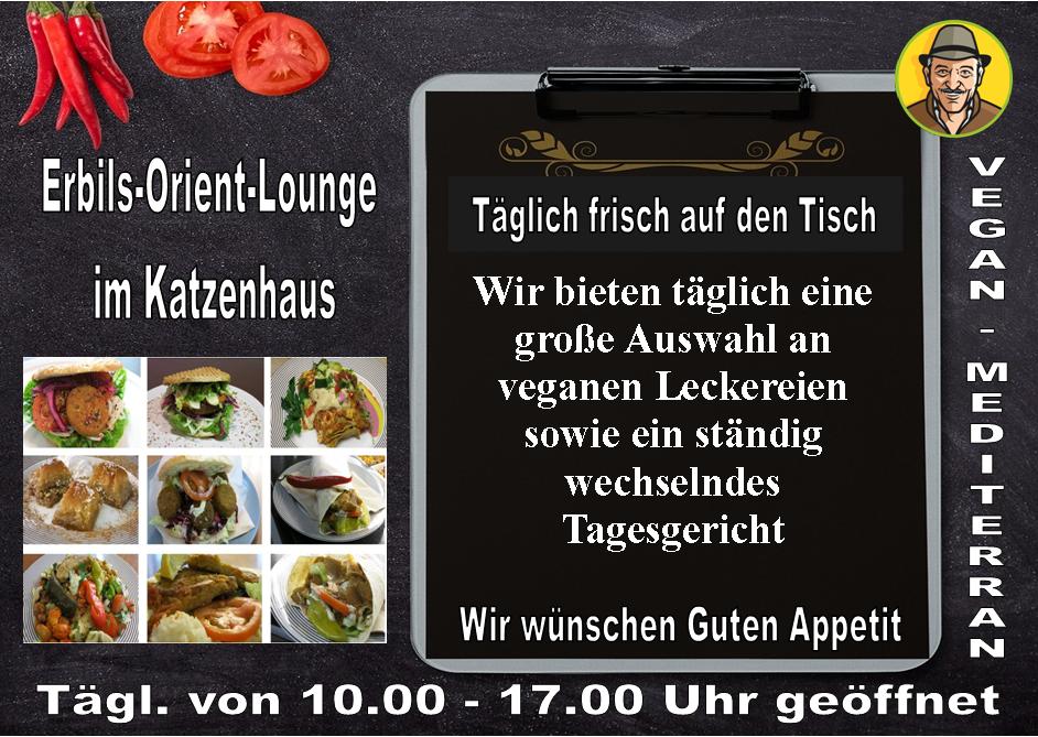 Guten Morgen liebe Freunde wir wünschen Euch einen schönen veganen #Dönerstag und freuen uns auf euren Besuch in unserer #ErbilsOrientLounge im Katzenhaus. 🐱 (#TierheimMünchen) 👀

Euer Erbil mit Team 🥰  facebook.com/VeganMediterra…
