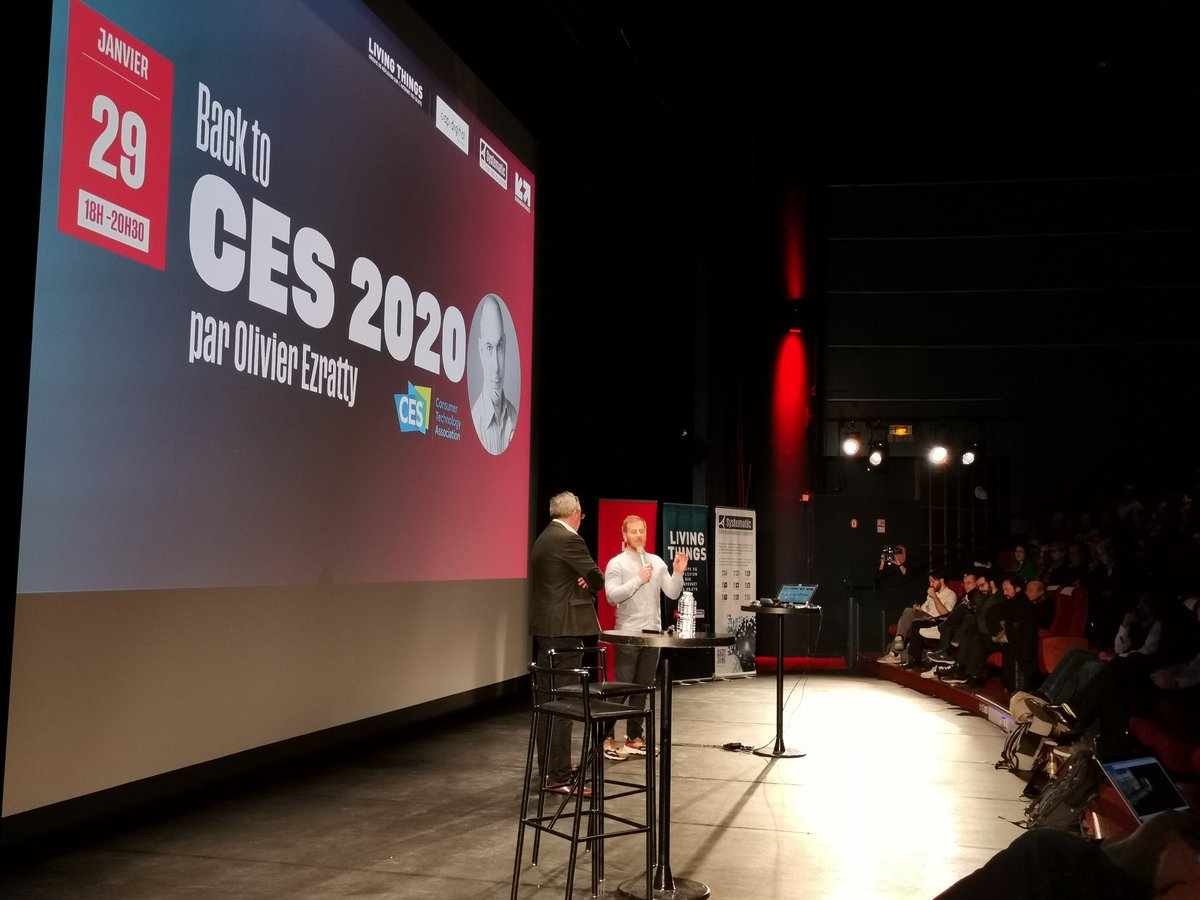 maxsab's tweet photo. Félicitations à @olivez, @fannysparty et @livosphere pour cette conférence sur le #CES2020 qui a fait salle pleine ! 🙌
Replay bientôt disponible. https://t.co/6liMOTIHfG