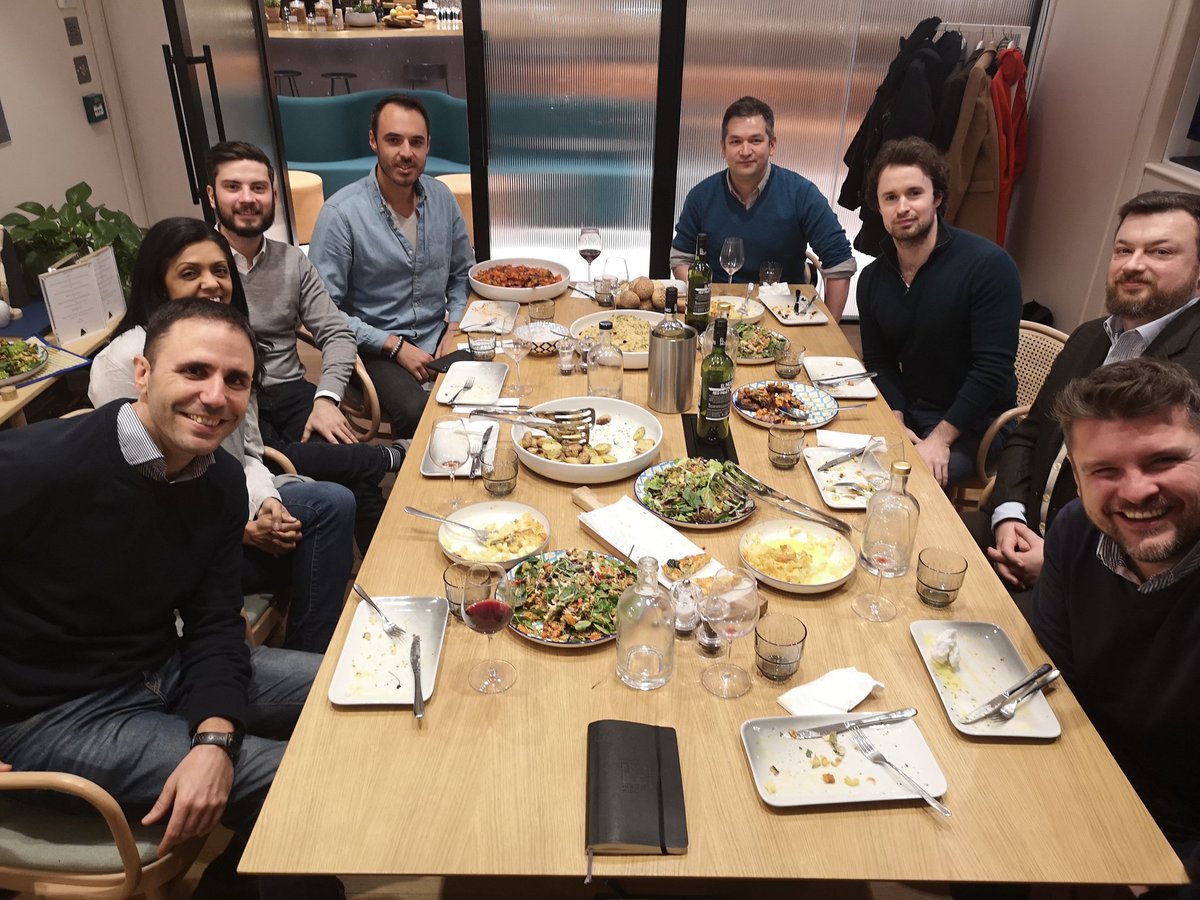 mstafford's tweet image. First meal with @9others last night. V good. They're coming up in Manchester, Montreal, Madrid and Valencia too - get in touch about those or the Feb London one 🍽️🍷🇨🇦🇪🇸🇬🇧🗺️