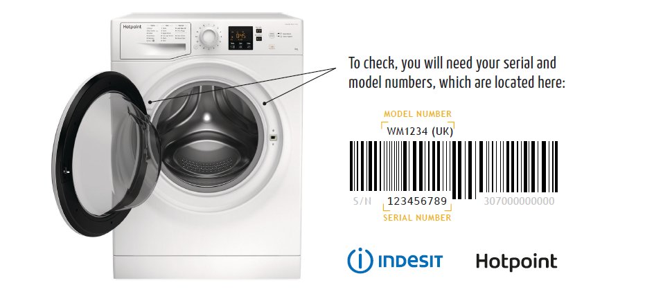 MerseyFire's tweet photo. Own a #Hotpoint or #Indesit washing machine? 

Please check them again as @WhirlpoolUK have identified a further 3 models that may pose a fire risk.

1⃣ - WMFG 741 G UK
2⃣ - WMAQG 741 P UK
3⃣ - WMAQC 641 P UK

More info ➡️ https://t.co/EIje4ofS5T 

#WashingMachineRecall https://t.co/Ino1U0EpgF