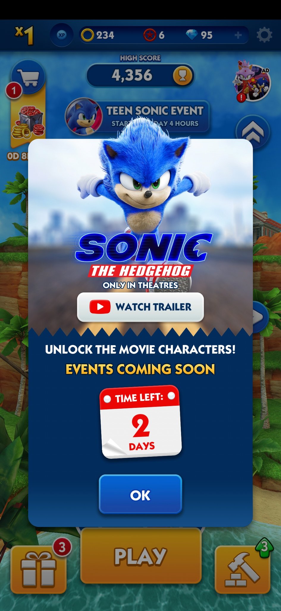 Teen Sonic in Sonic 1 (Sonic Movie) 