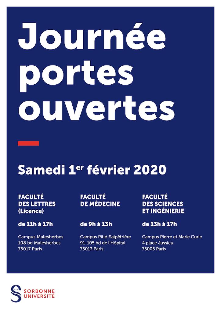 JPO 2020 SORBONNE UNIVERSITÉ