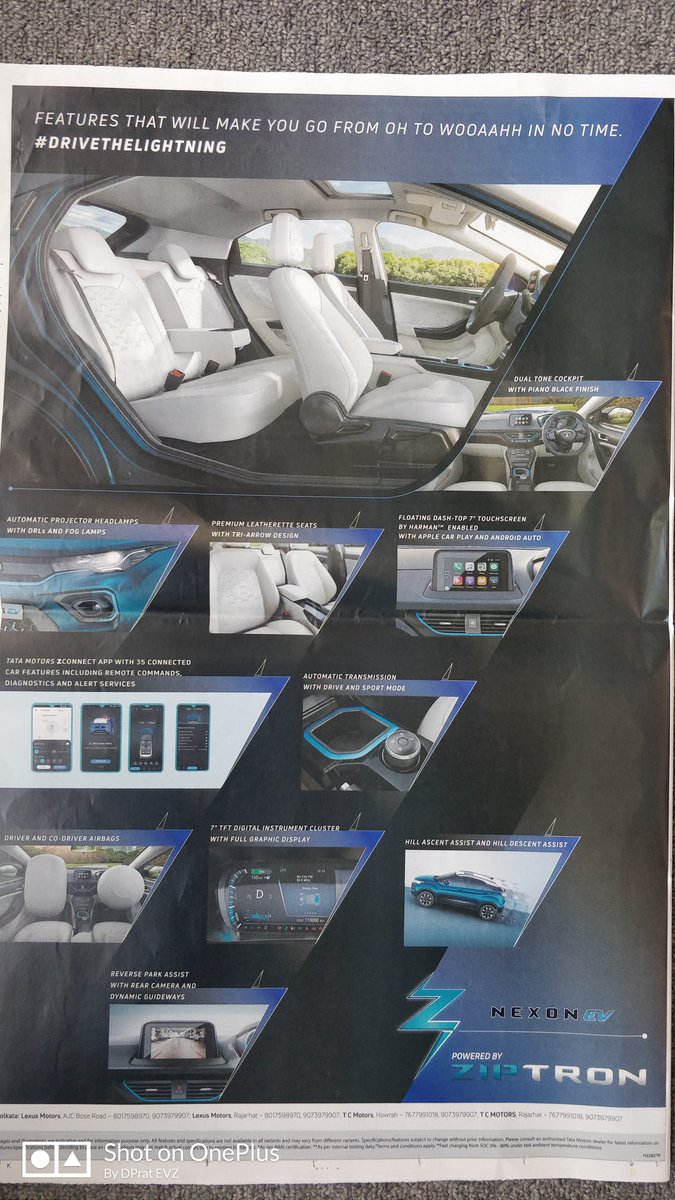 talk2EVzone's tweet photo. Today's @timesofindia newspaper was #EV-fied at the very 1st and 2nd page. #NexonEV

Good going @TatamotorsEV .

@TataMotors
@RNTata2000
@BosePratap
All the best.

#IsupportEV
#GoGreenGoElectric https://t.co/EyDWbhm2Ig