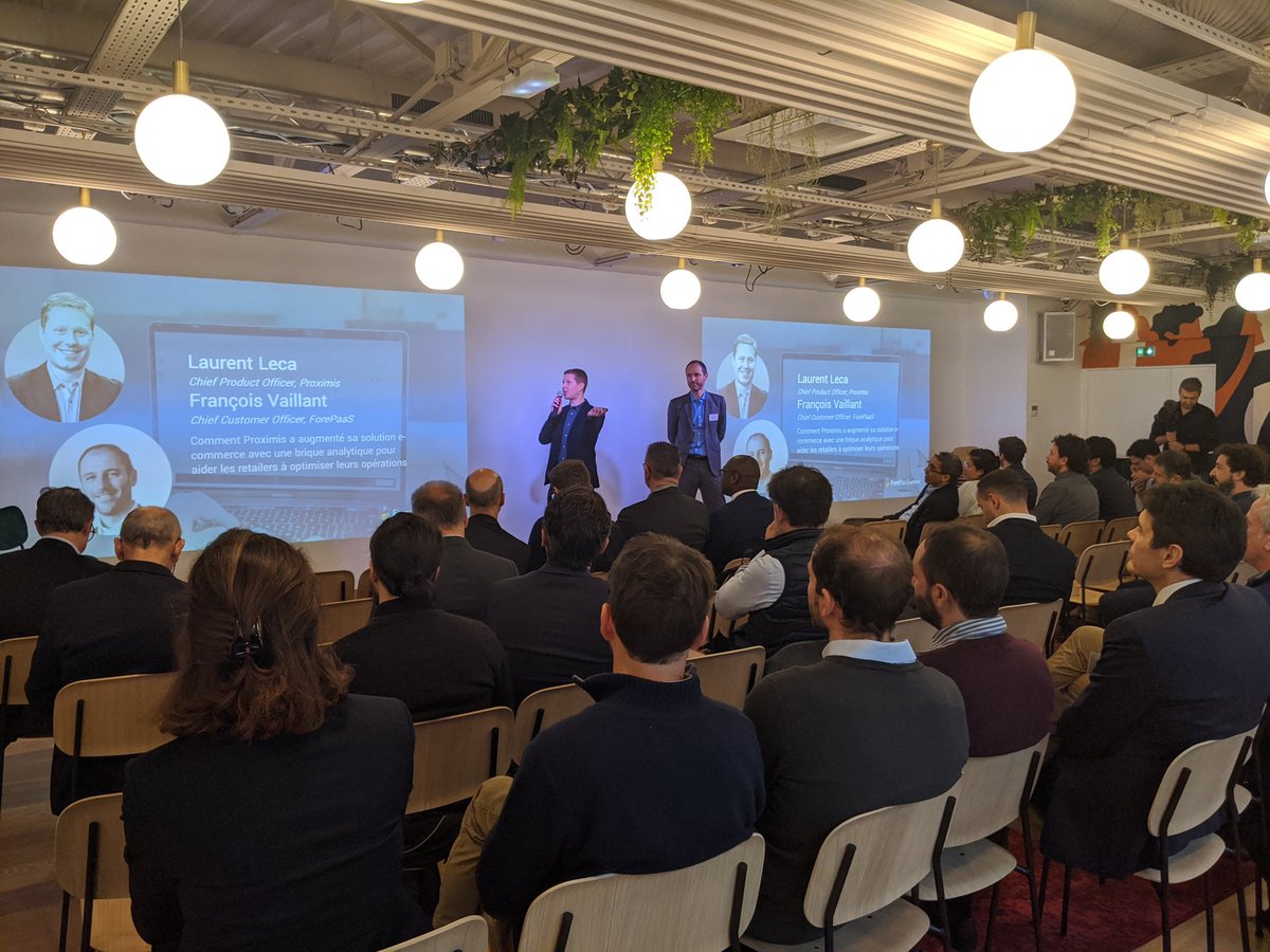 Laurent Leca de @ProximisFR et <a href="/FraVaillant/">FrançoisVaillant</a> de <a href="/ForePaaS_fr/">ForePaaS_fr</a> nous parlent de la valeur des #analytics appliquées au #ecommerce