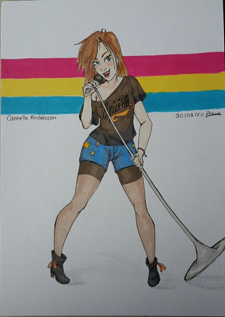 ZorumeArt's tweet photo. Finie ! Cannelle Andersson et son drapeau des fiertés 💖💛💙

Je le scanne ce week-end 😊

#pansexual #panromantic #artist #ArtistOnTwitter #QueerOCs #originalart #originalcharacter #OCart https://t.co/hNiGJAaizu