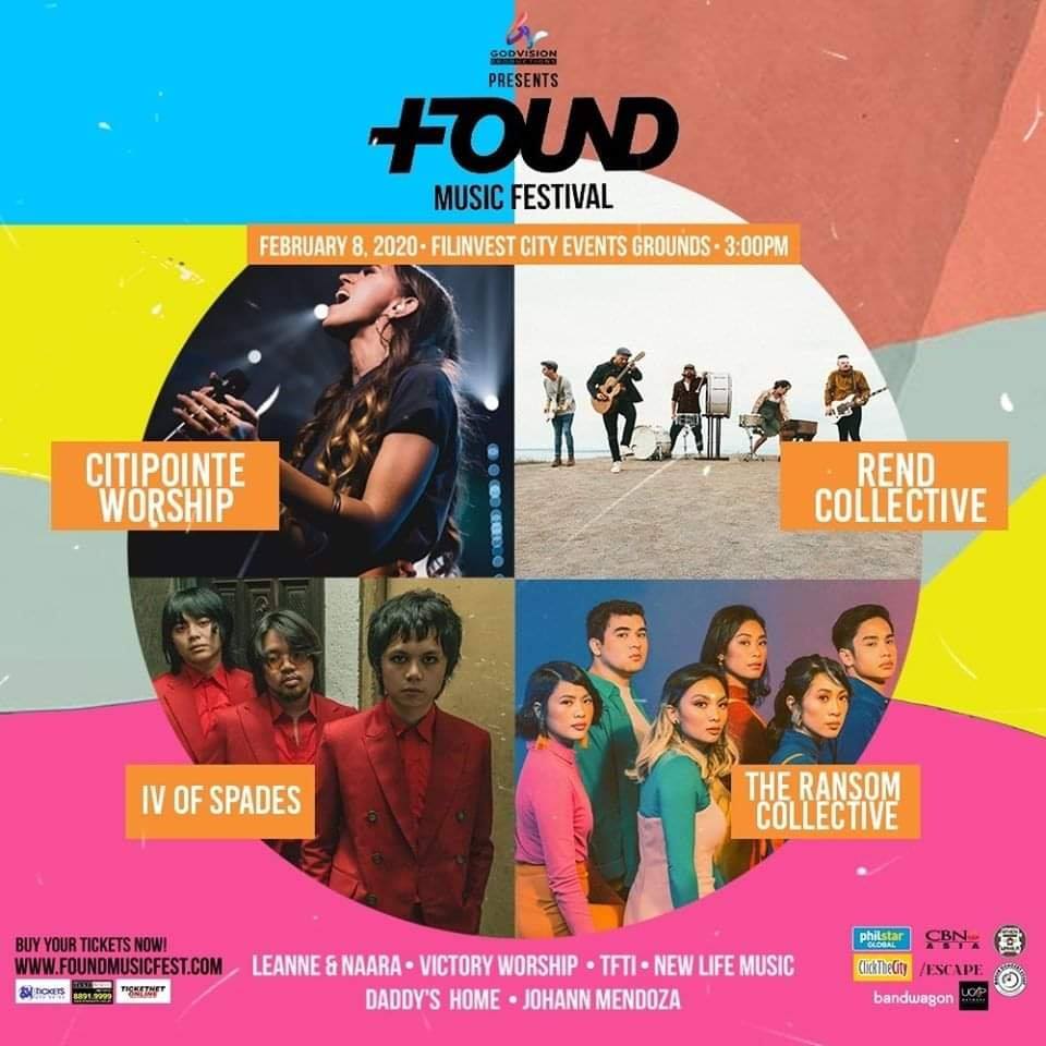 The700ClubAsia's tweet photo. This is a music festival you surely can’t miss! Gather your friends and celebrate #FoundMusicFest with us at Found Music Festival which will be happening on February 8 at Filinvest City Events Grounds.
#Found2020
#FoundMusicFest https://t.co/xlwIN4COr7