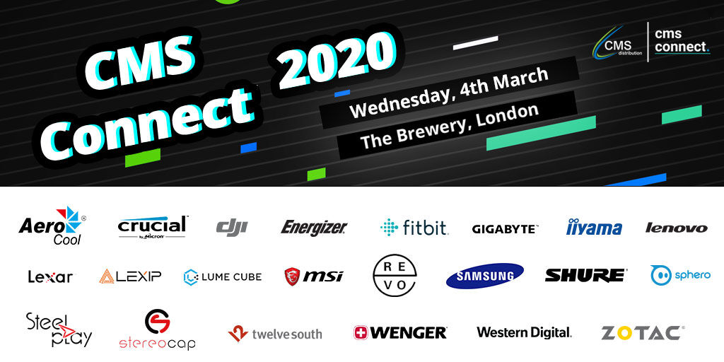 CMSConsumerTech's tweet photo. More vendors added to the #CMSConnect line-up 👇
Meet with @WengerBrand, @LexipMouse, @steelplayFR, @stereocapaudio and @shure at our biggest consumer tech event of 2020. Full list of vendors: https://t.co/WNlp9MCjCi
#technology #events #cmsdistribution https://t.co/3OyBXRJwcK