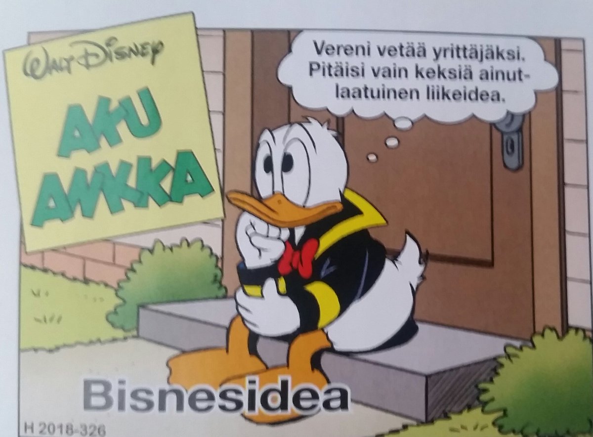 Aku Ankka: "Vereni vetää yrittäjäksi. Pitäisi vain keksiä ainutlaatuinen liikeidea."