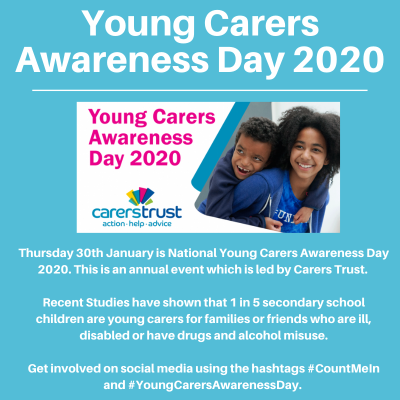 Get involved on social media with #CountMeIn and #YoungCarersAwarenessDay.