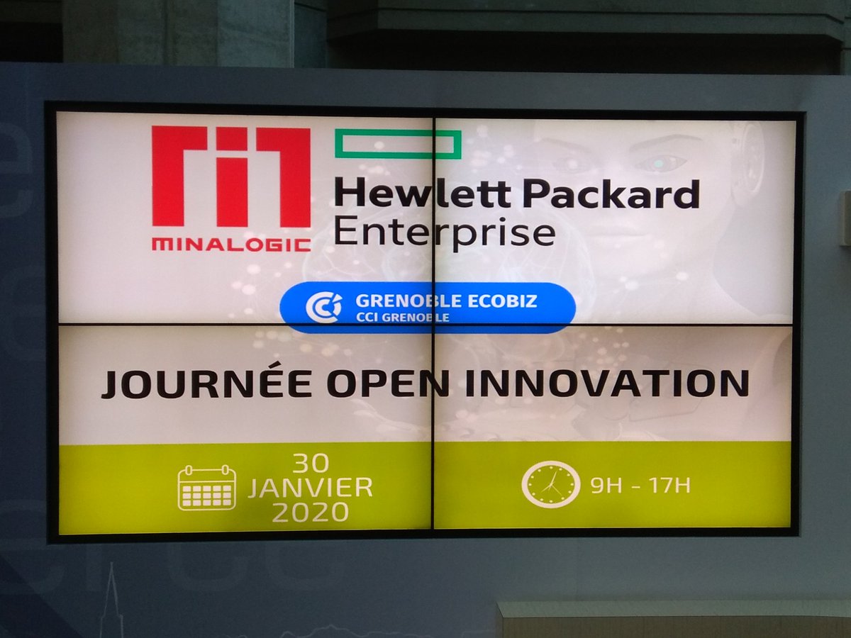 DurlesteanuA's tweet image. Journée Open Innovation avec #HPE &amp;amp; #Minalogic à commencé. Venez a la rencontre de 30+ entreprises innovantes de notre région Rhône Alpes pour découvrir leurs solutions en #IntelligenceArtificielle. @HPE_FR @Minalogic 
@rase_phil @HofferPierre @olivierfrank @chris_nscp