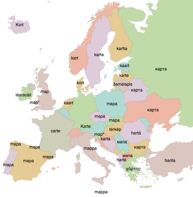 JulesGrandin's tweet photo. Je découvre à l'instant « European word translator », qui affiche les résultats de Google Translate sur une carte.

On peut entrer le mot qu'on veut et les traductions s'affichent sur les pays d'Europe ⬇️⬇️

https://t.co/AVdq5nurcG https://t.co/pfEZIubKPU