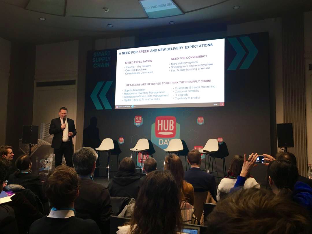 HUBInstitute's tweet photo. 📢 À l’occasion du #HUBDAY, notre partenaire #SmartSupply @SprintProject_ avec @fabesnoult nous présente les dernières innovations #SupplyChain :
▶️ #speedexpectation
▶️ need for #conveniency
▶️ les #retailers doivent repenser leur #supplychain #SC https://t.co/N9xbcXsKov