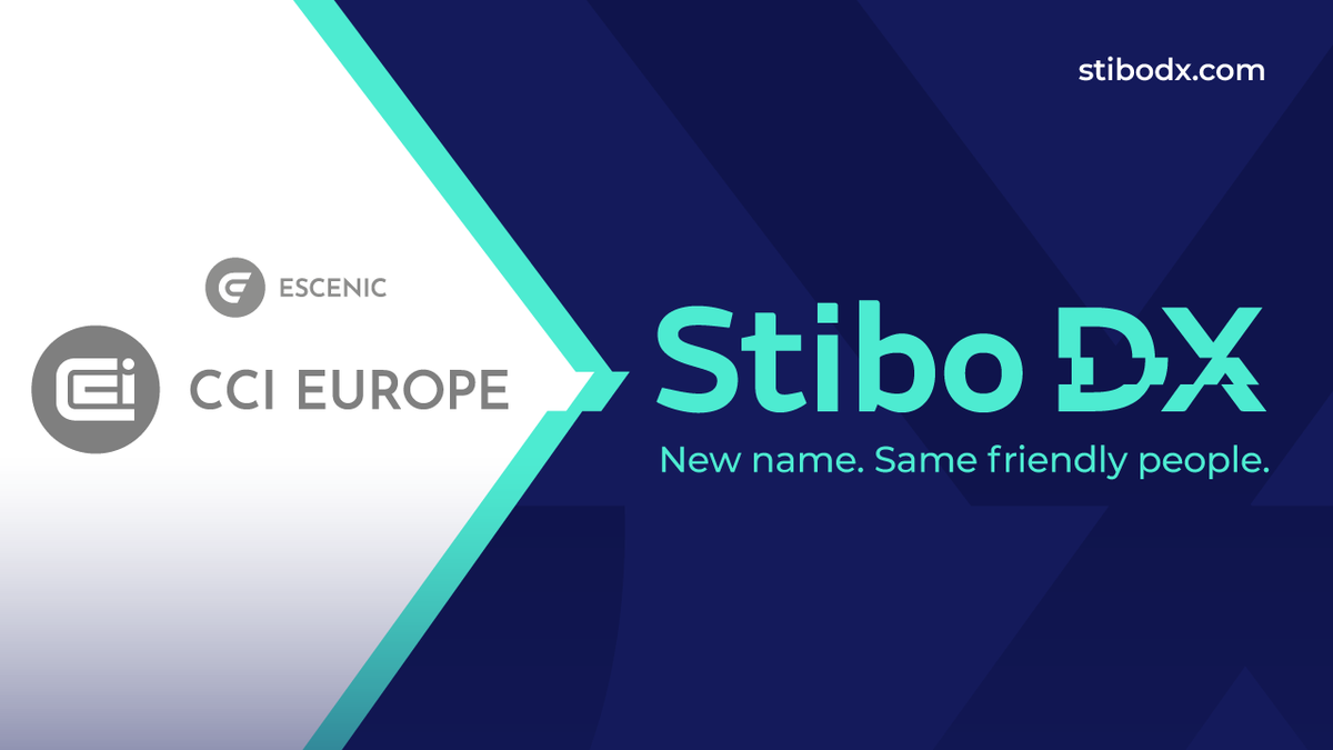 StiboDX's tweet photo. Beginning Feb. 1, CCI and @Escenic will merge under a new company brand, Stibo DX 🎉 This marks a new chapter for us, as we take a step closer to our parent company, Stibo Group, and gear up for further growth.
Learn more about our new company brand here: https://t.co/7lPeBvky3o https://t.co/F3llr2p8p6
