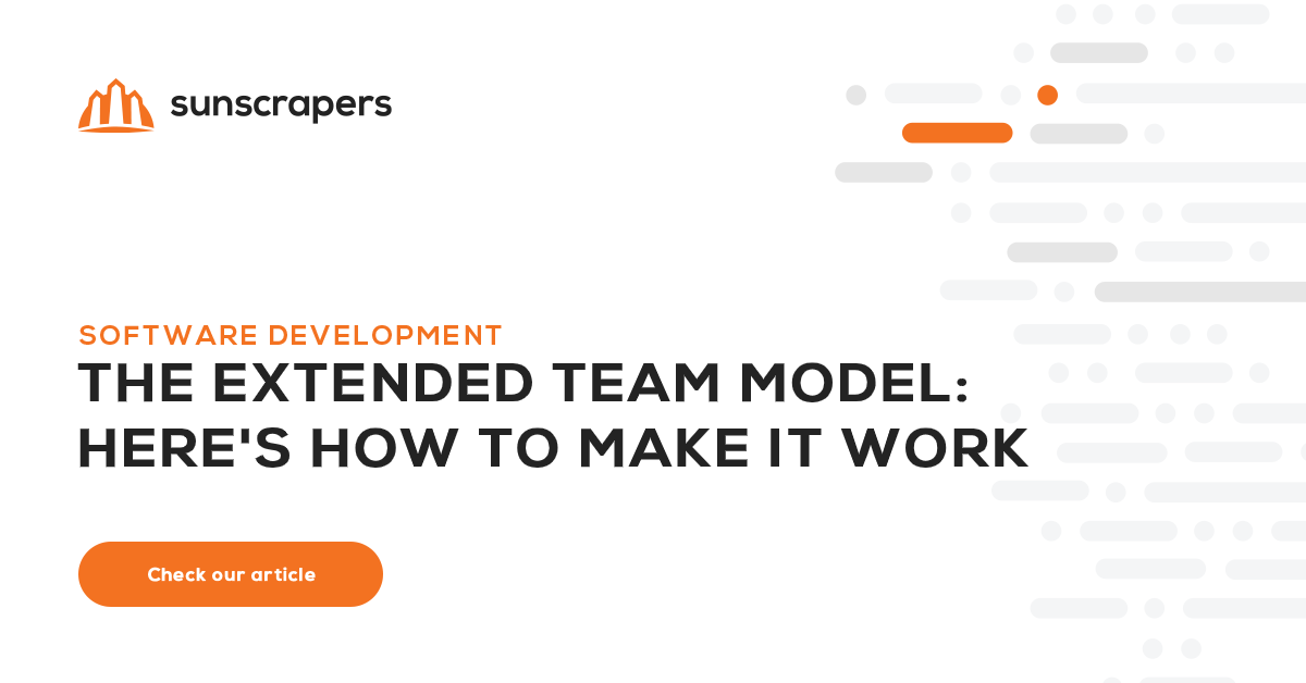 sunscrapers's tweet photo. Need some tips and best practices for setting up extended team? Check out our guide and find out more about team augmentation benefits. #team_management #team_augmentation #outsourcing
https://t.co/NzkRL844LP https://t.co/8NhpFdFe6S