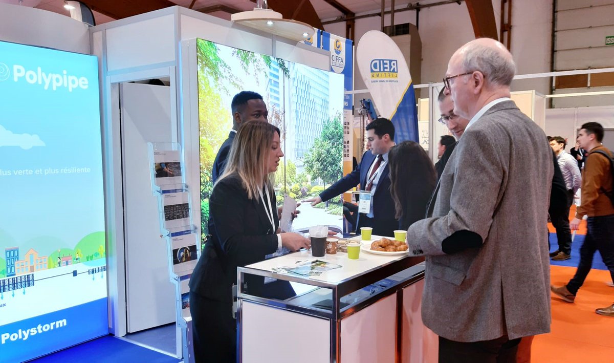 Polypipe_Int's tweet image. Day two #CarrefourdesGestions #Rennes  Don't miss out on our presentation by Richard Faleschini and Boris TAKAM at 11:30 on understanding #greenurbanisation in our #cities! Find us in hall 5 Stand N°72 #wms #polystorm #watermanagmenetsolutions #permavoid #polypipeinternational