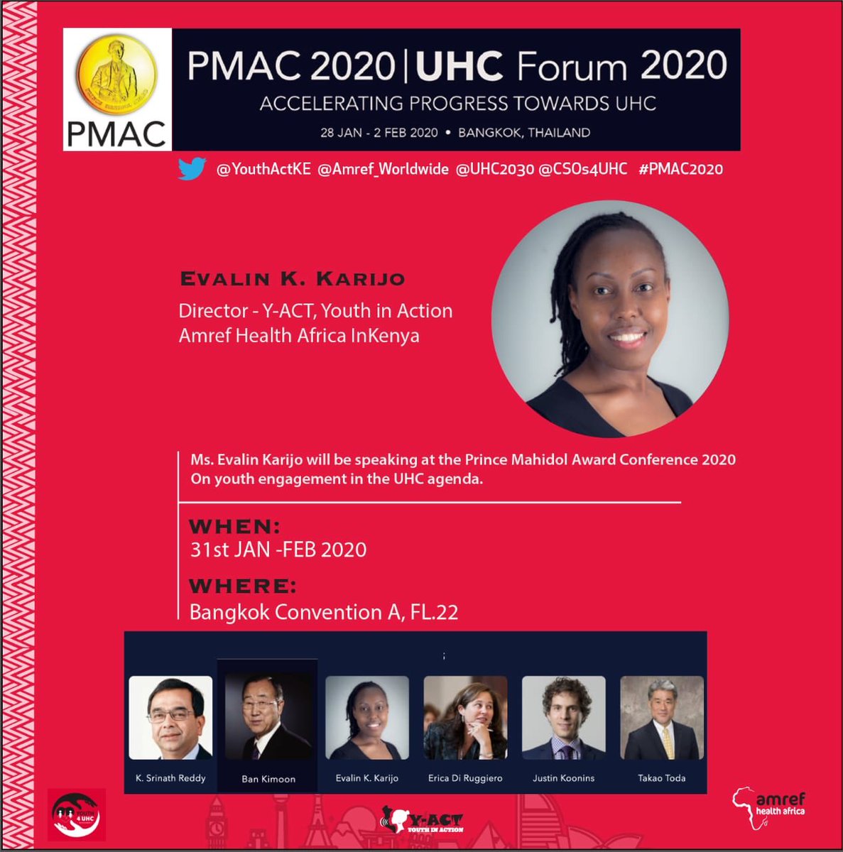 Our very own Evalin Karijo will be one of the speakers in the upcoming prince Mahidol Conference. She will be speaking on Meaningful Youth Engagement and how it can accelerate accountability of the UHC agenda #YouthPower.