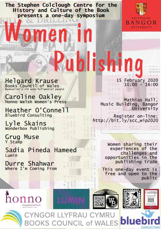 Women in Publishing Symposium, Mathias Hall, Saturday 15 February 2020, 10:00–16:00