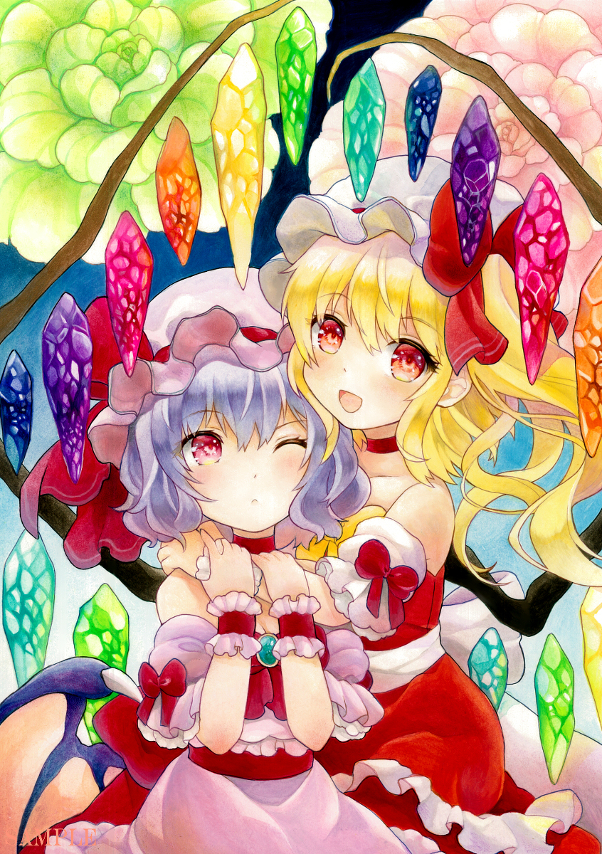 うのにもお得な 東方 レミリア フランドール 手描きイラスト