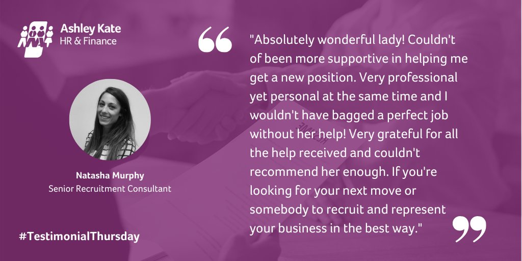 🌟We are so proud of the lovely testimonial <a href="/NatashaMurphyHR/">NatashaMurphyHR</a> received!🌟

Congratulations to her candidate for beginning 2020 with an exciting new journey. We look forward to hearing how you're getting on in the future...🤙🙌

#testimonialthursday <a href="/NaomiAsherHR/">Naomi Asher | Start a Career</a> <a href="/AdamDicksonAK/">Adam Dickson</a>