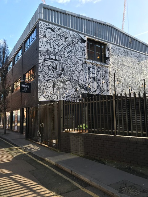 redwoodcomms's tweet photo. .@HarrietsScott and Rhys enjoyed a tour of some of @FabrixCap dynamic repurposed spaces yesterday. 

This is 'The Binary' - a refurbished former police premises - looking great in the sun #repurpose #offices #activatingspaces #redwoodclient https://t.co/FCJaecKazq