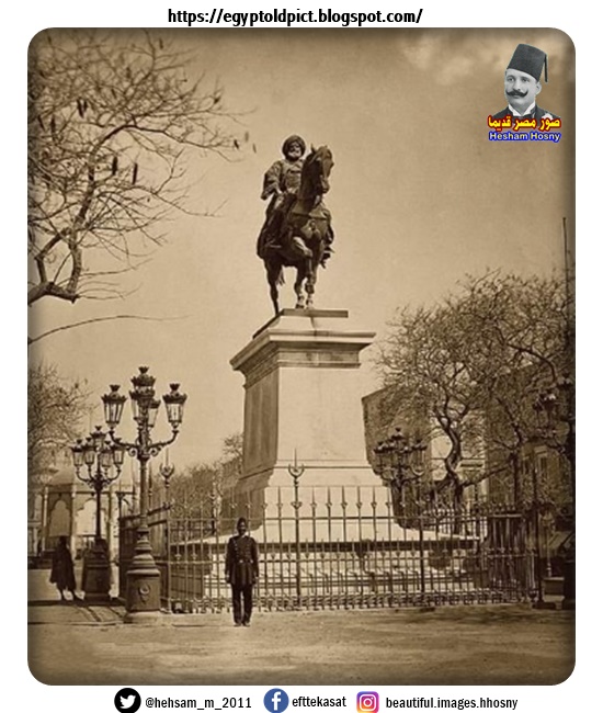محمد علي باشا في ميدان القناصل الاسكندرية ، مصر 1910