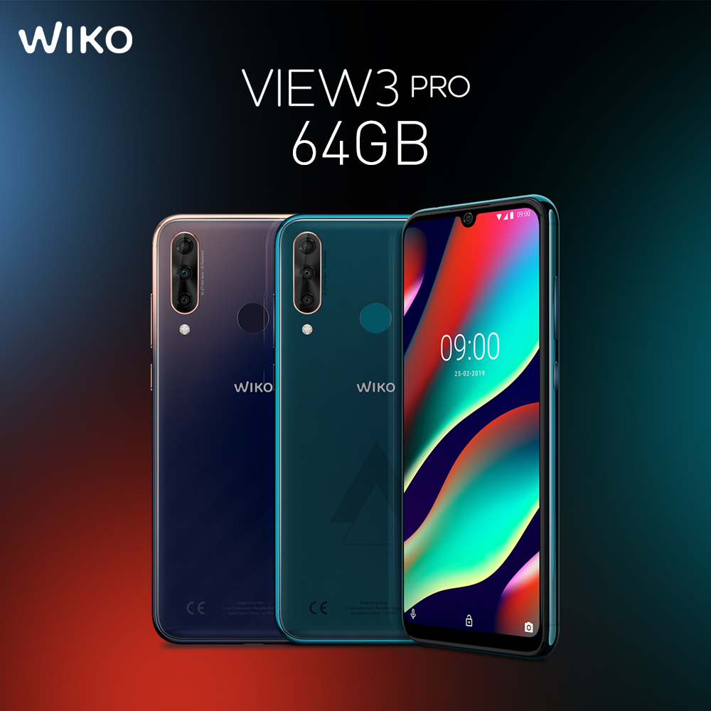 WikoGermany's tweet photo. Smartphone mit Dreifach-Kamera und künstlicher Intelligenz jetzt auch für unter 250€ erhältlich!
Ab sofort ist das WIKO VIEW3 PRO auch in der 64GB Version verfügbar!
https://t.co/gVCLnnPCvZ https://t.co/kac3CebL8B