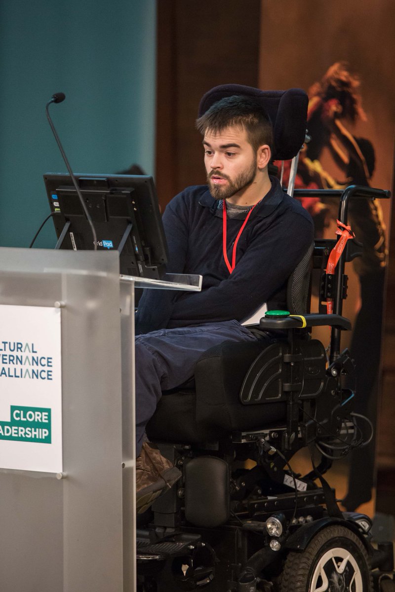 Dave Young on stage speaking at Governance Now 2019